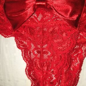 Elegant Moments Red Lace Panties